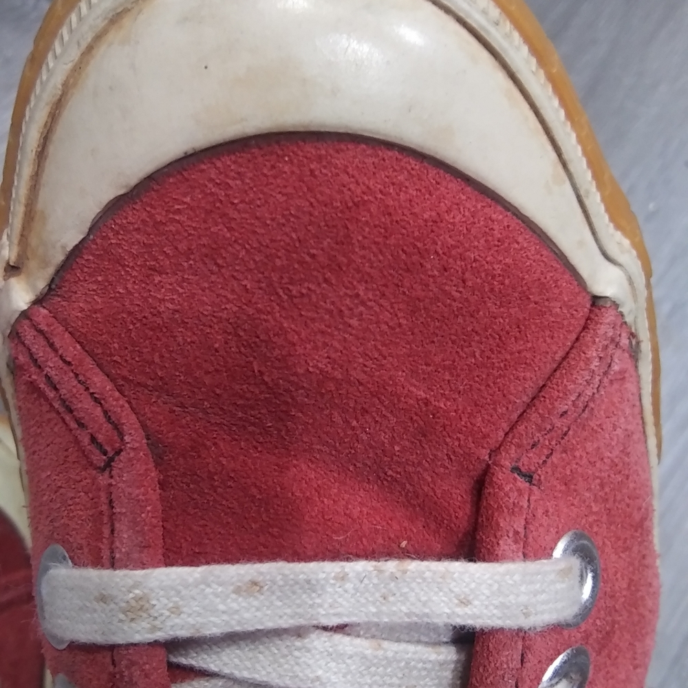 Soft Red Suede Flat Sneaker/Trainers - Picture 3 of 4